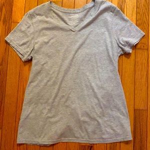 Gray V neck Tshirt